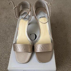 Caparros - Women's Evening Sandals - Champagne - Size 9M - New in box - 9